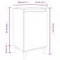 Preview: Nachttische 2 Stk. Grau Sonoma 40x35x70 cm Holzwerkstoff