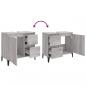 Preview: Badschrank Grau Sonoma 65x33x60 cm Holzwerkstoff