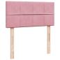 Preview: Boxspringbett mit Matratze Rosa 90x190 cm Samt