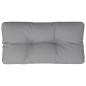 Preview: Palettenkissen Grau 80x40x12 cm Stoff