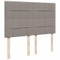 Preview: Boxspringbett mit Matratze Taupe 160x200 cm Stoff