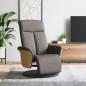 Preview: ARDEBO.de - Relaxsessel mit Fußteil Taupe Stoff