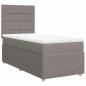 Preview: Boxspringbett mit Matratze Taupe 80x200 cm Stoff