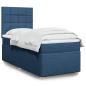 Preview: ARDEBO.de - Boxspringbett mit Matratze Blau 80x200 cm Stoff