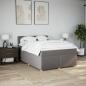 Preview: Boxspringbett mit Matratze Taupe 160x200 cm Stoff