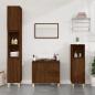Preview: ARDEBO.de - Badschrank Braun Eichen-Optik 30x30x100 cm Holzwerkstoff