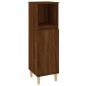 Preview: Badschrank Braun Eichen-Optik 30x30x100 cm Holzwerkstoff