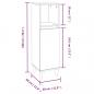 Preview: Badschrank Braun Eichen-Optik 30x30x100 cm Holzwerkstoff