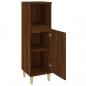 Preview: Badschrank Braun Eichen-Optik 30x30x100 cm Holzwerkstoff