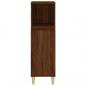 Preview: Badschrank Braun Eichen-Optik 30x30x100 cm Holzwerkstoff