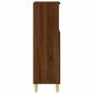 Preview: Badschrank Braun Eichen-Optik 30x30x100 cm Holzwerkstoff