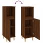 Preview: Badschrank Braun Eichen-Optik 30x30x100 cm Holzwerkstoff
