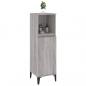 Preview: Badschrank Grau Sonoma 30x30x100 cm Holzwerkstoff