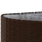 Preview: 10-tlg. Garten-Sofagarnitur mit Kissen Braun Poly Rattan