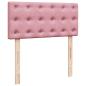 Preview: Boxspringbett mit Matratze Rosa 90x190 cm Samt