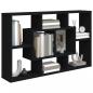 Preview: Wandregal Schwarz 85x16x52,5 cm Holzwerkstoff