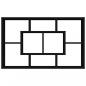 Preview: Wandregal Schwarz 85x16x52,5 cm Holzwerkstoff