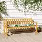 Preview: ARDEBO.de - Gartenbank-Auflage Mehrfarbig 150x50x7 cm Oxford-Gewebe
