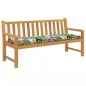 Preview: Gartenbank-Auflage Mehrfarbig 150x50x7 cm Oxford-Gewebe