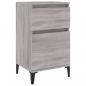 Preview: Nachttisch Grau Sonoma 40x35x70 cm