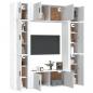 Preview: 8-tlg. TV-Schrank-Set Weiß Holzwerkstoff