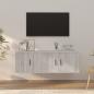 Preview: ARDEBO.de - 2-tlg. TV-Schrank-Set Grau Sonoma Holzwerkstoff