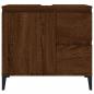 Preview: Badschrank Braun Eichen-Optik 65x33x60 cm Holzwerkstoff