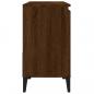 Preview: Badschrank Braun Eichen-Optik 65x33x60 cm Holzwerkstoff