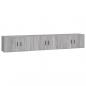 Preview: TV-Wandschränke 3 Stk. Grau Sonoma 80x34,5x40 cm