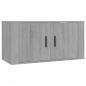 Preview: TV-Wandschränke 3 Stk. Grau Sonoma 80x34,5x40 cm