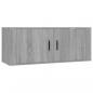 Preview: 6-tlg. TV-Schrank-Set Grau Sonoma Holzwerkstoff