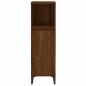 Preview: Badschrank Braun Eichen-Optik 30x30x100 cm Holzwerkstoff