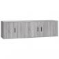 Preview: 2-tlg. TV-Schrank-Set Grau Sonoma Holzwerkstoff
