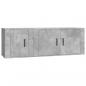 Preview: 2-tlg. TV-Schrank-Set Betongrau Holzwerkstoff