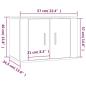 Preview: ARDEBO.de - 3-tlg. TV-Schrank-Set Betongrau Holzwerkstoff