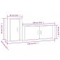 Preview: 2-tlg. TV-Schrank-Set Grau Sonoma Holzwerkstoff