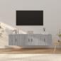 Preview: ARDEBO.de - 3-tlg. TV-Schrank-Set Grau Sonoma Holzwerkstoff