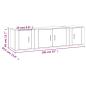 Preview: 3-tlg. TV-Schrank-Set Grau Sonoma Holzwerkstoff