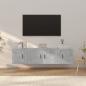 Preview: ARDEBO.de - 3-tlg. TV-Schrank-Set Betongrau Holzwerkstoff