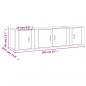 Preview: 3-tlg. TV-Schrank-Set Betongrau Holzwerkstoff
