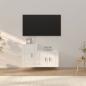 Preview: ARDEBO.de - 2-tlg. TV-Schrank-Set Hochglanz-Weiß Holzwerkstoff