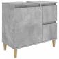 Preview: Badschrank Betongrau 65x33x60 cm Holzwerkstoff