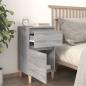 Preview: Nachttisch Grau Sonoma 40x35x70 cm
