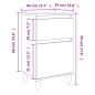 Preview: Nachttisch Grau Sonoma 40x35x70 cm
