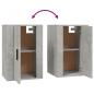 Preview: ARDEBO.de - 2-tlg. TV-Schrank-Set Betongrau Holzwerkstoff