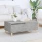 Preview: ARDEBO.de - Couchtisch Betongrau 90x50x36,5 cm Holzwerkstoff