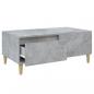 Preview: Couchtisch Betongrau 90x50x36,5 cm Holzwerkstoff