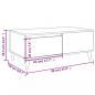 Preview: Couchtisch Betongrau 90x50x36,5 cm Holzwerkstoff
