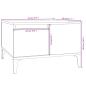 Preview: ARDEBO.de - Couchtisch Betongrau 55x55x36,5 cm Holzwerkstoff