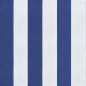 Preview: Stuhlkissen 2Stk. Blau & Weiß Gestreift 50x50x7cm Oxford-Gewebe